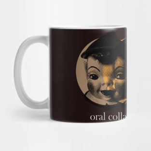 Orange Elf Heads II - White | Oral Collage Radio Show Mug